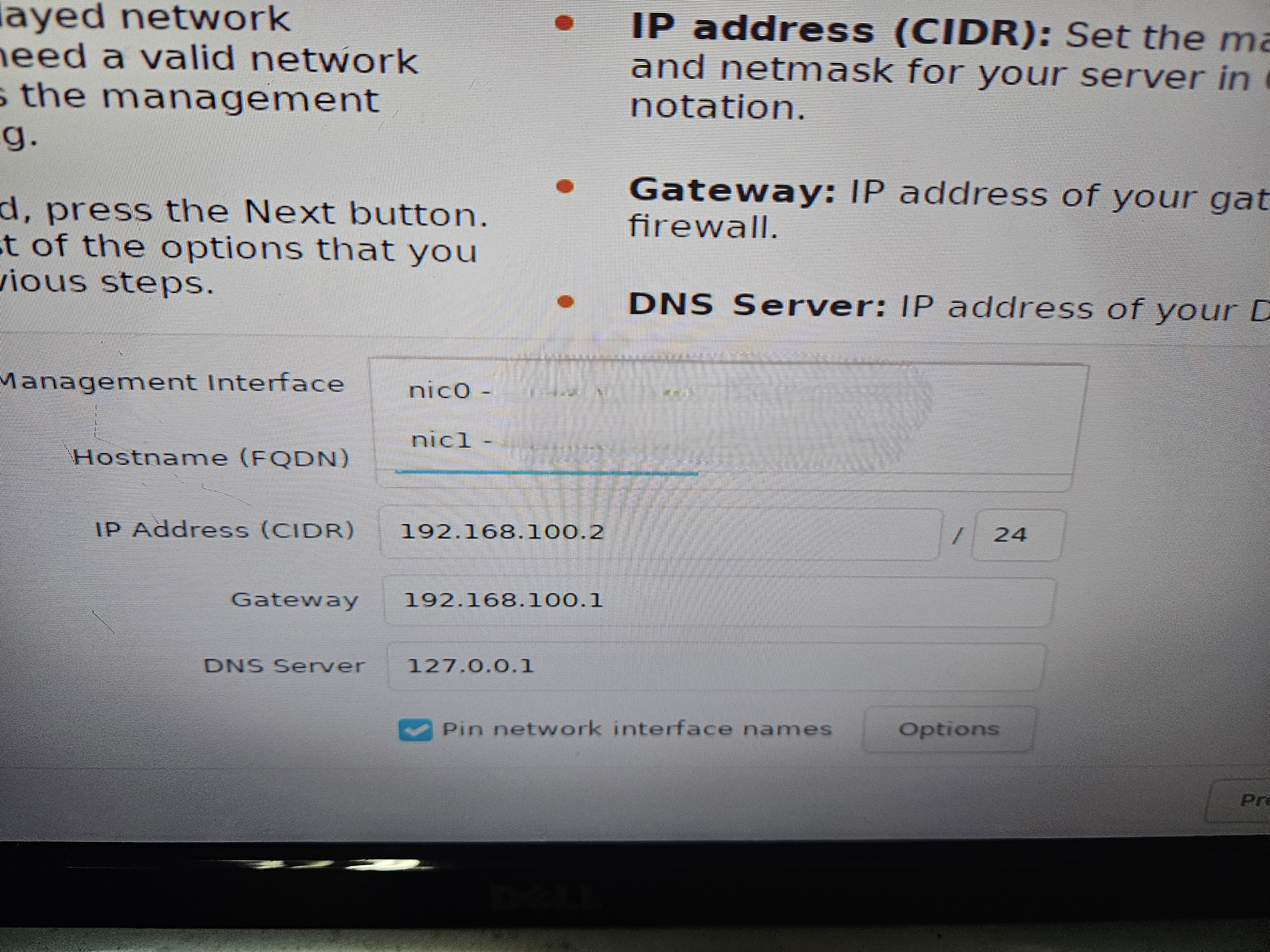 Network information - default
